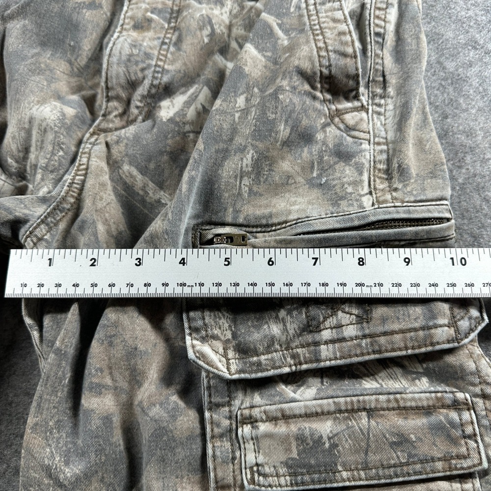 Hollister Cargo Pants Mens 31x26 Camo Mossy Oak Loose Fit Multi Pocket Tactical - Picture 7 of 11